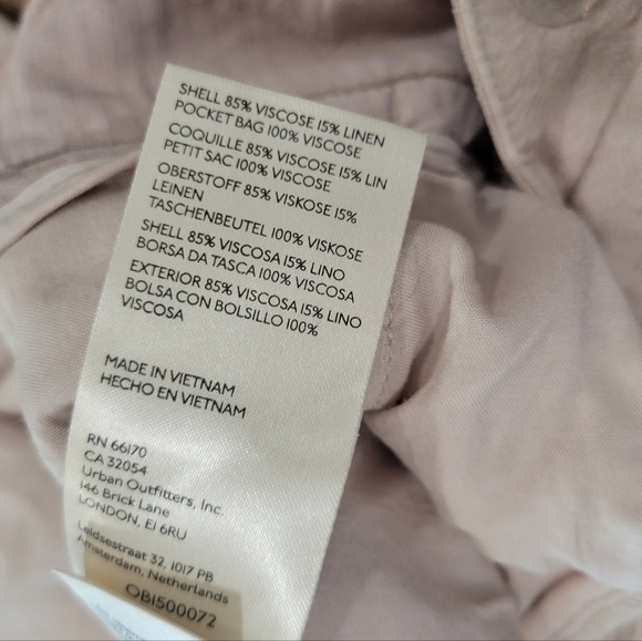 NWOT Free People  Beige Wide Leg High Rise Pleat Trousers Pants Size 10 - Picture 12 of 12